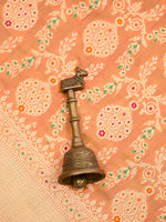 Orange Pink Meenakari Jaal Katan Silk Handloom Banarasi Dupatta - Sacred Weaves