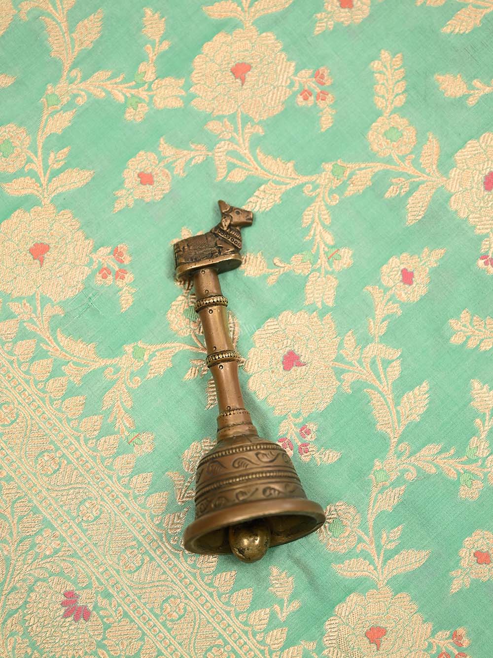 Sea Green Meenakari Jaal Katan Silk Handloom Banarasi Dupatta