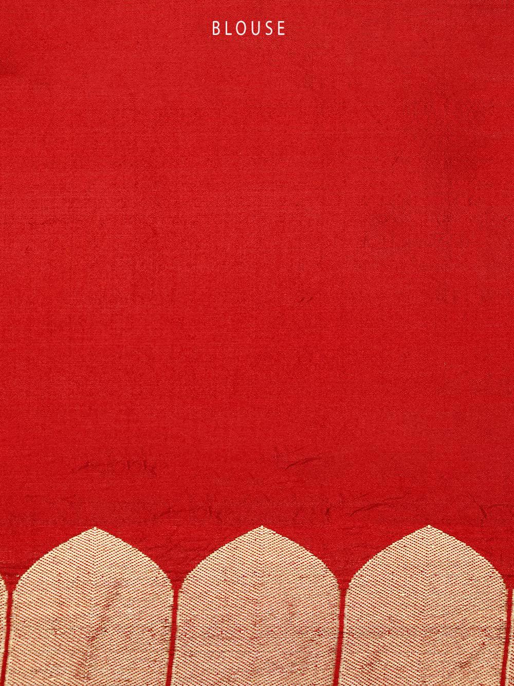 Red Plain Katan Silk Handloom Banarasi Saree - Sacred Weaves