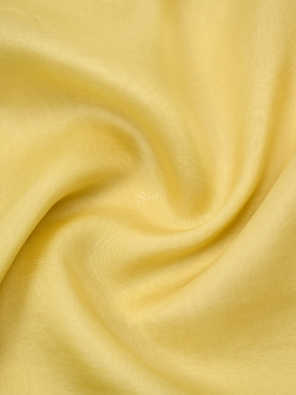 Lime Yellow Embroidery Organza Handloom Banarasi Suit