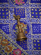 Blue Meenakari Bandhani Crepe Silk Handloom Banarasi Saree - Sacred Weaves