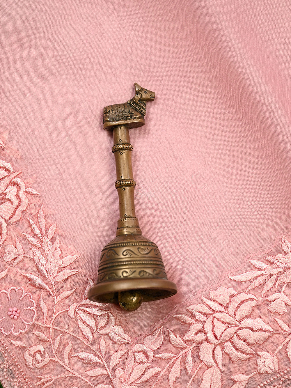Pink Embroidery Organza Handloom Banarasi Suit