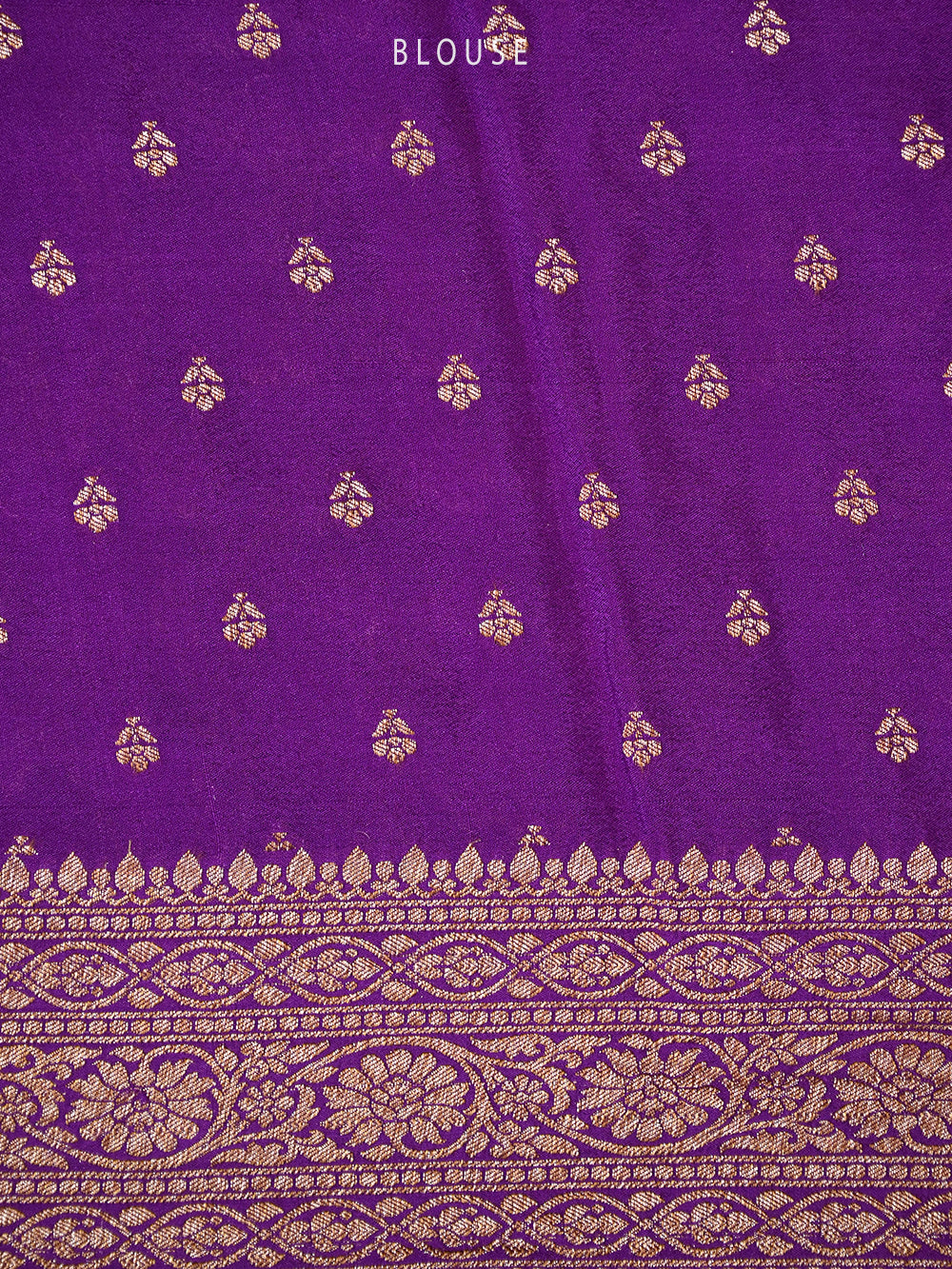 Purple Jaal Crepe Silk Handloom Banarasi Saree -Sacred Weaves
