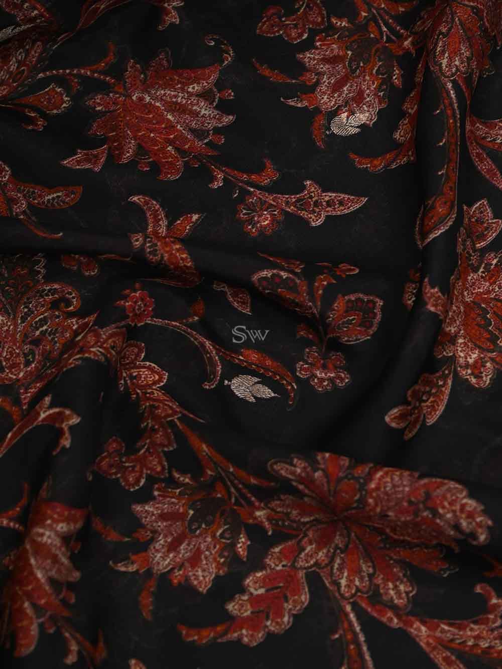 Maroon Silk Handloom Banarasi Suit - Sacred Weaves