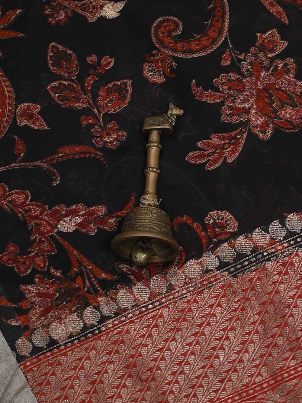 Maroon Silk Handloom Banarasi Suit - Sacred Weaves