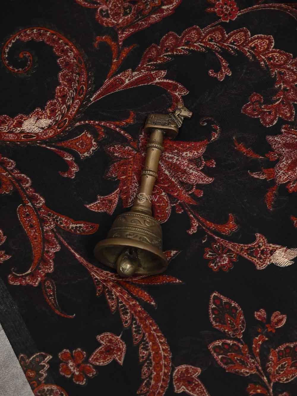 Maroon Silk Handloom Banarasi Suit - Sacred Weaves