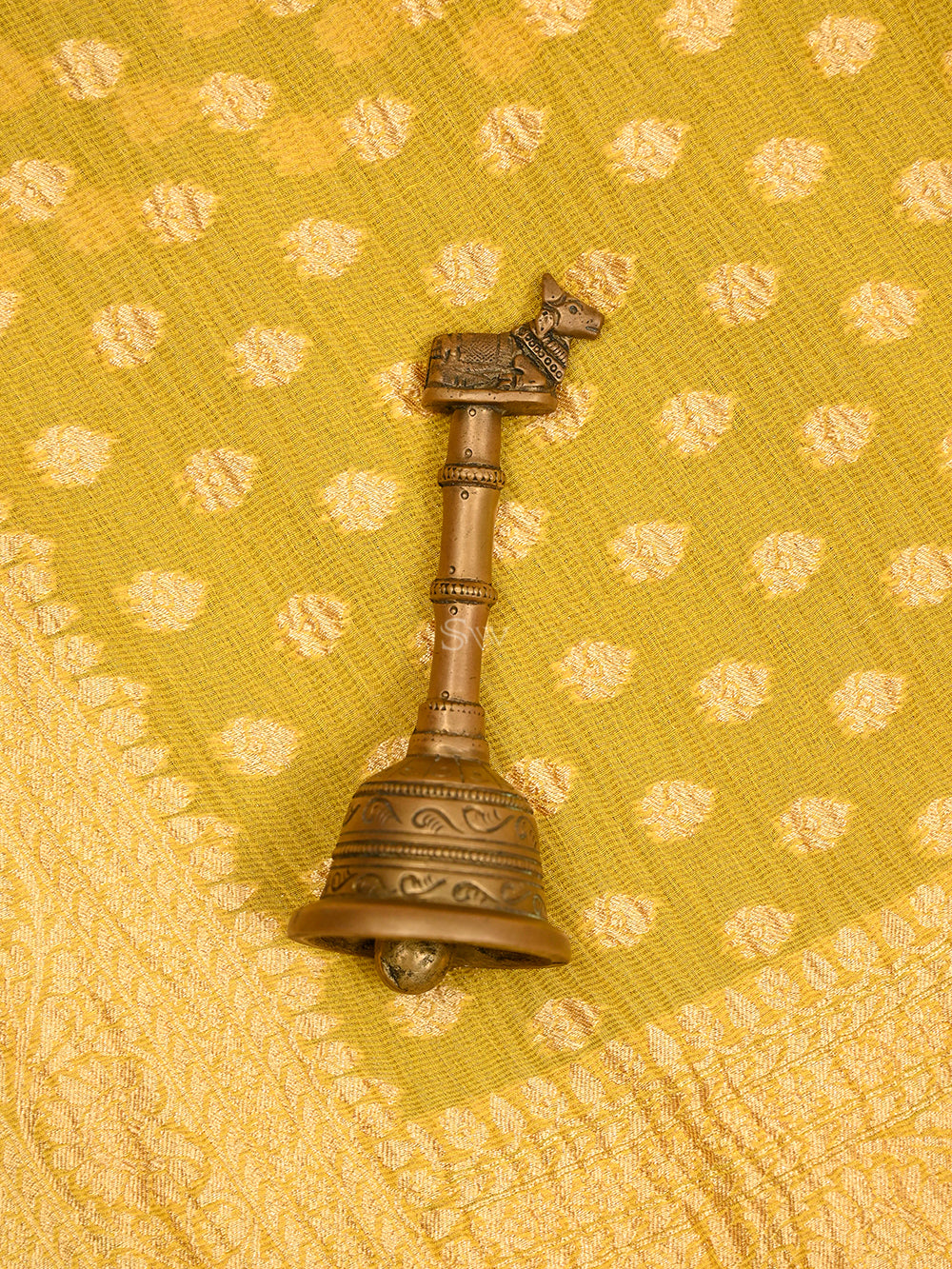 Yellow Tissue Silk Handloom Banarasi Saree - Sacred Weaves