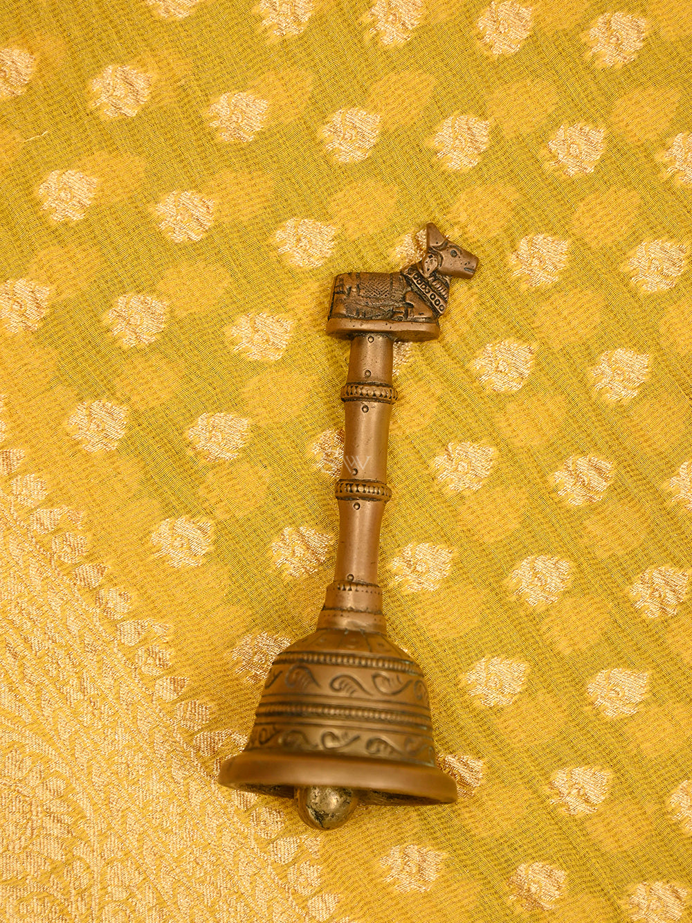Yellow Tissue Silk Handloom Banarasi Saree - Sacred Weaves