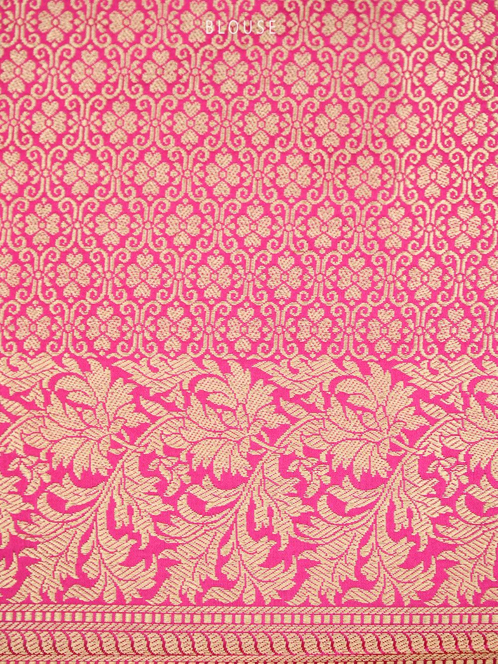 Magenta Plain Satin Silk Handloom Banarasi Saree - Sacred Weaves