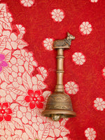 Red Booti Khaddi Georgette Handloom Banarasi Saree - Sacred Weaves