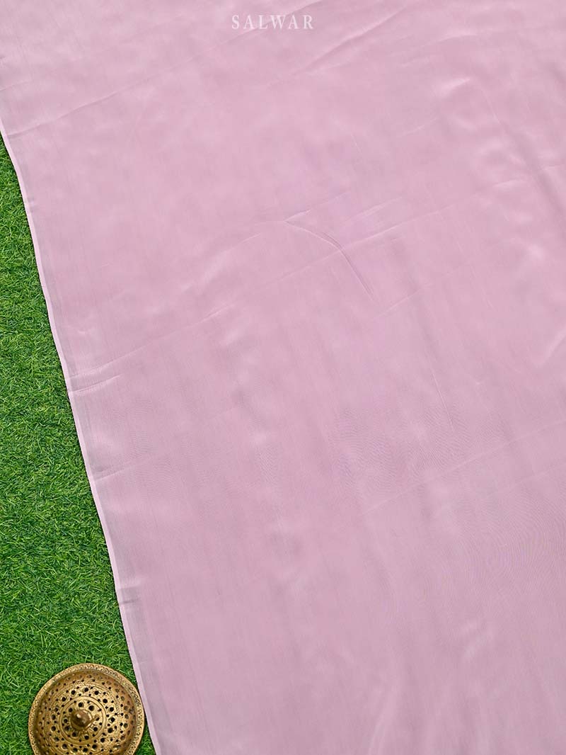 Lilac Embroidery Jaal Organza Handloom Banarasi Suit