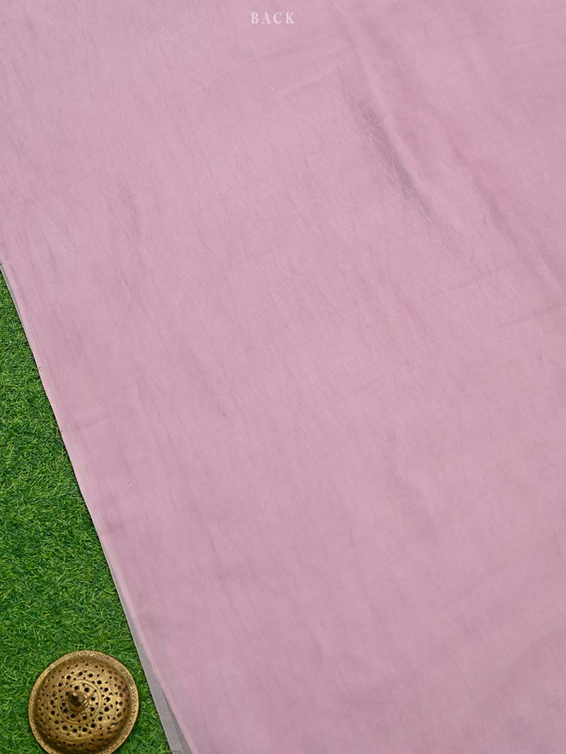 Lilac Embroidery Jaal Organza Handloom Banarasi Suit