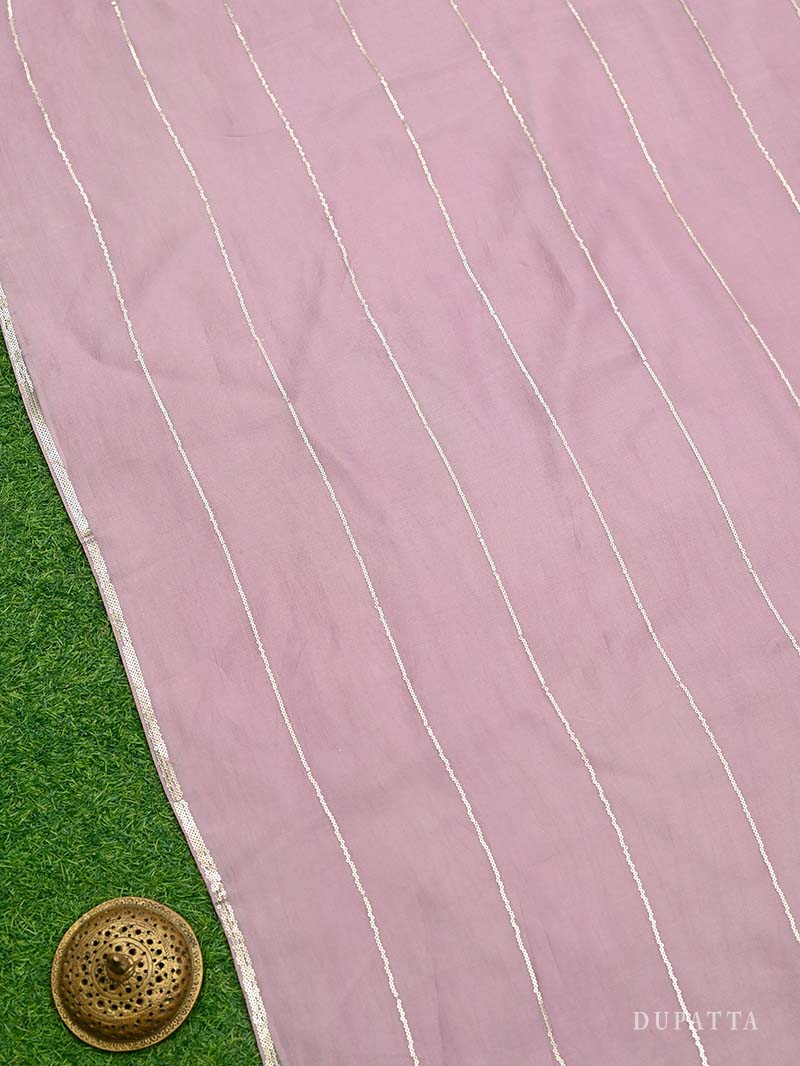 Lilac Embroidery Jaal Organza Handloom Banarasi Suit