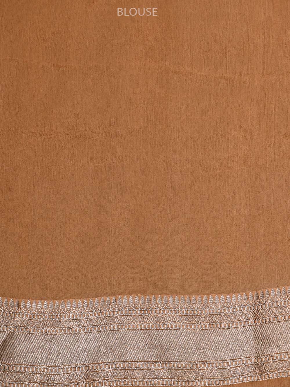 Peach Yellow Rangkat Khaddi Georgette Handloom Banarasi Saree - Sacred Weaves