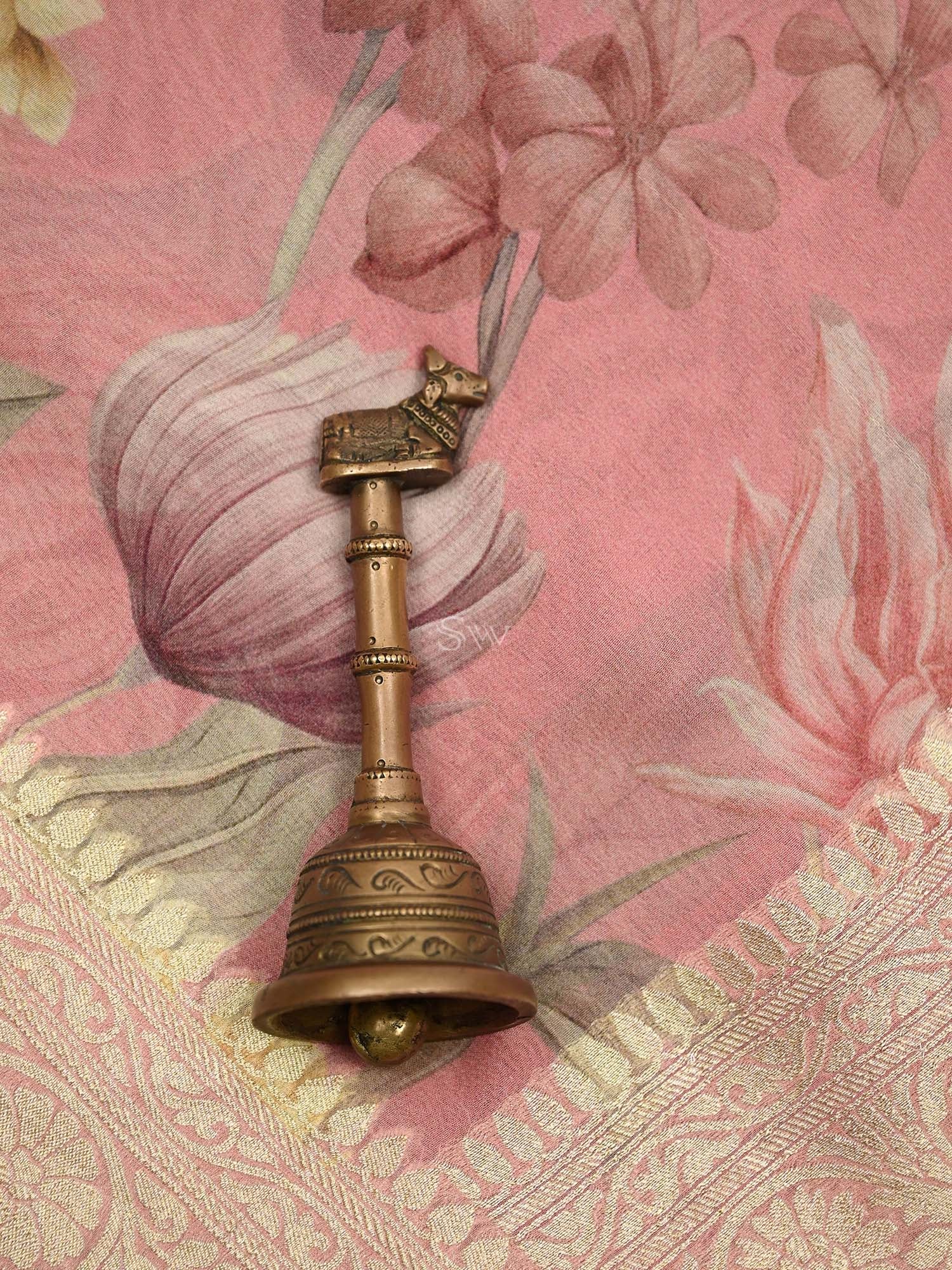 Peach Booti Khaddi Georgette Handloom Banarasi Suit - Gift Box - Sacred Weaves
