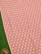 Peach Booti Khaddi Georgette Handloom Banarasi Suit - Gift Box - Sacred Weaves