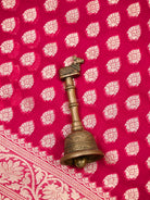 Magenta Booti Khaddi Georgette Handloom Banarasi Saree - Sacred Weaves