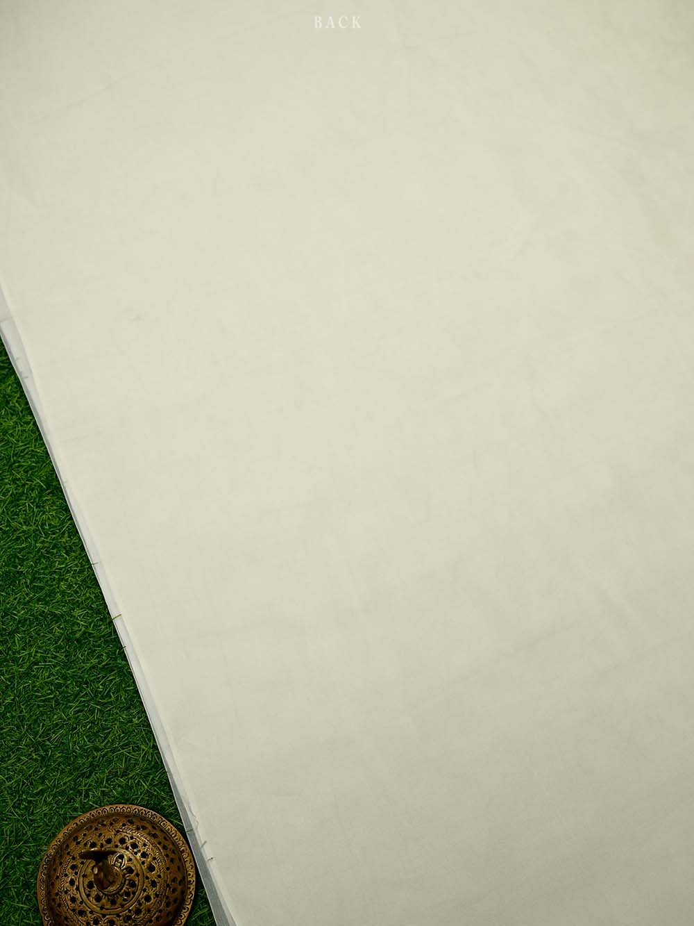 Off White Embroidered Organza Handloom Banarasi Suit - Sacred Weaves