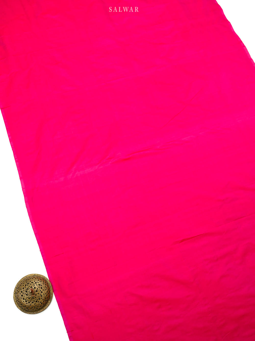 Dark Pink Booti Katan Silk Handloom Banarasi Suit - Sacred Weaves