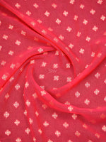 Pink Konia Khaddi Georgette Handloom Banarasi Saree - Sacred Weaves