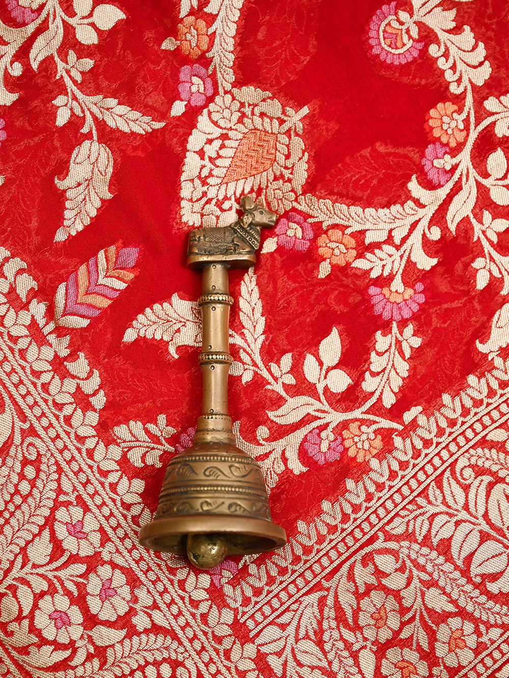 Red Meenakari Khaddi Georgette Handloom Banarasi Suit - Sacred Weaves