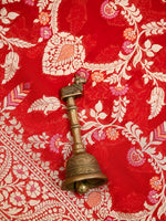 Red Meenakari Khaddi Georgette Handloom Banarasi Suit - Sacred Weaves