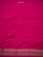 Magenta Boota Satin Silk Handloom Banarasi Saree - Sacred Weaves