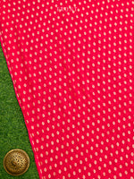 Pink Bandhani Khaddi Georgette Handloom Banarasi Suit