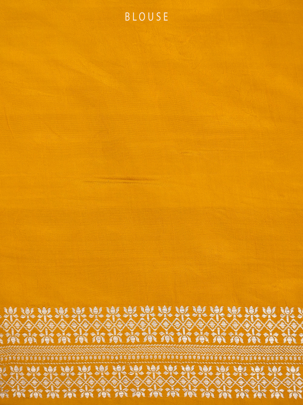 Mustard Boota Satin Silk Handloom Banarasi Saree - Sacred Weaves