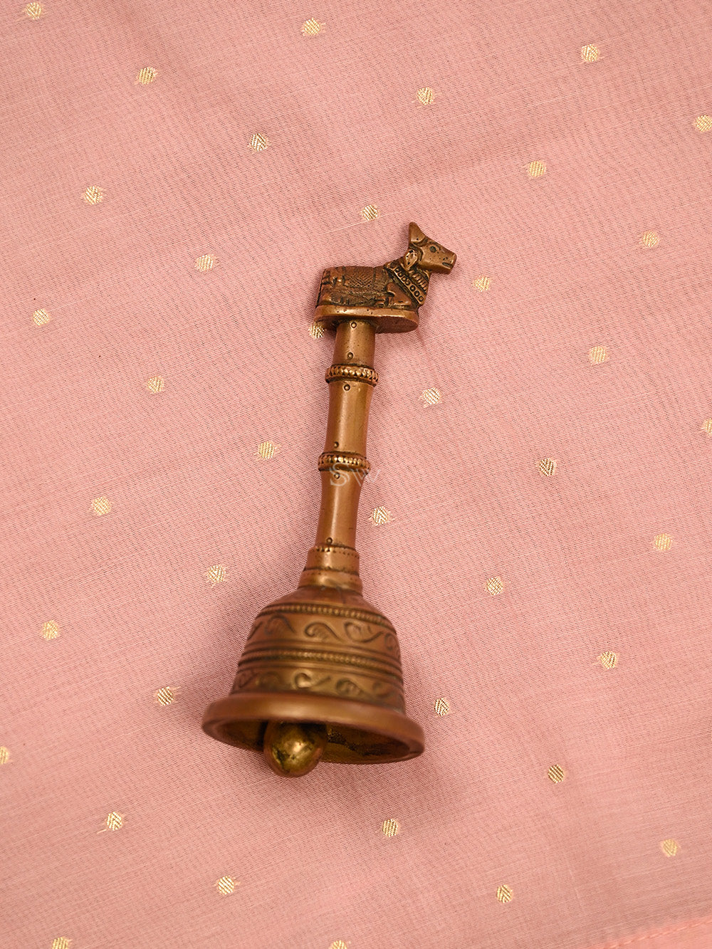 Pastel Pink Cotton Silk Handloom Banarasi Suit - Sacred Weaves