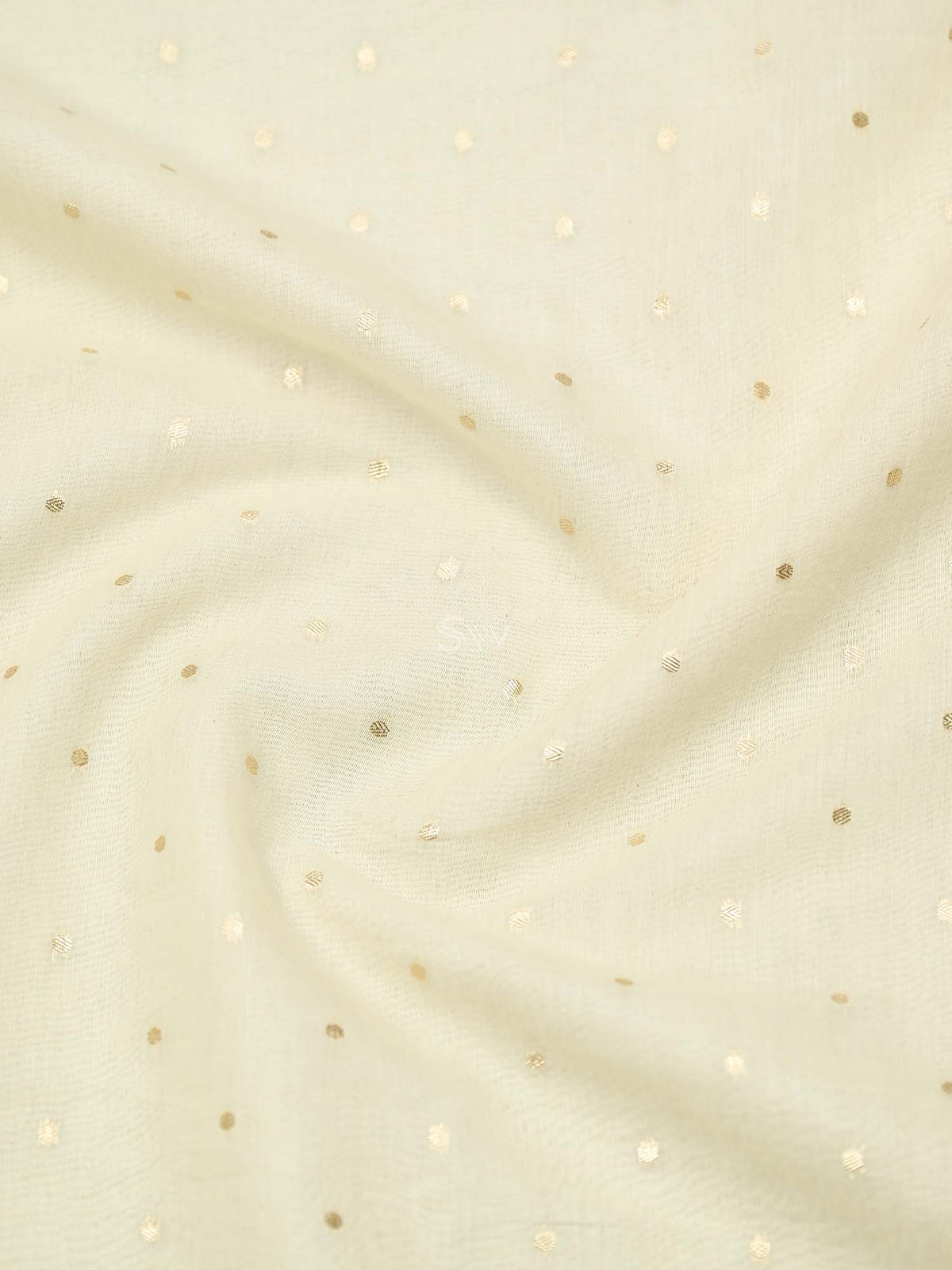 Cream Booti Cotton Silk Handloom Banarasi Suit