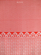 Red Shikargah Boota Satin Silk Handloom Banarasi Saree - Sacred Weaves