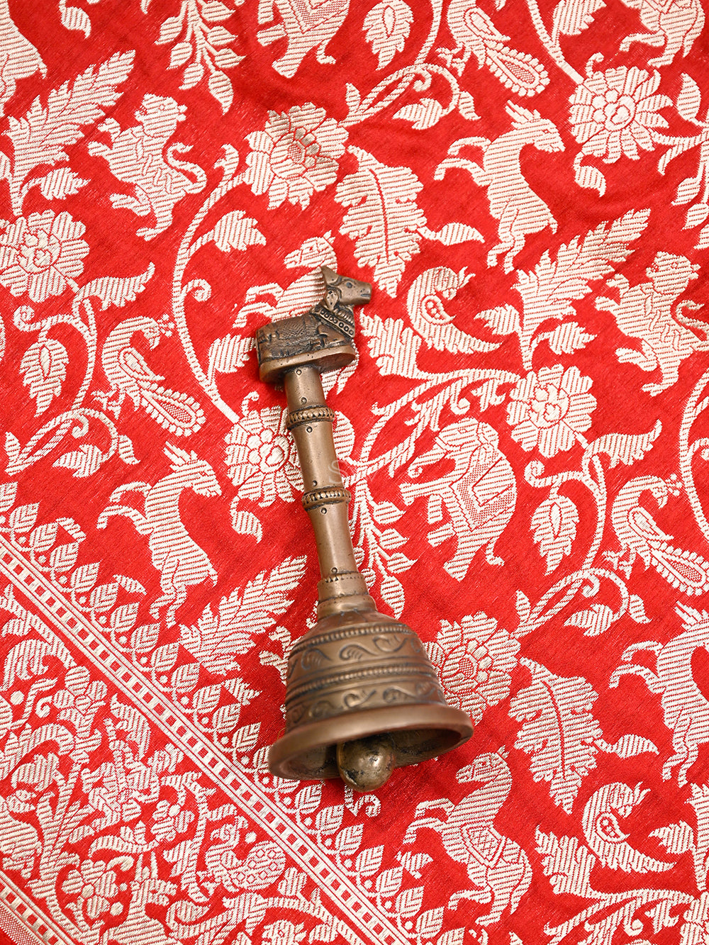 Red Katan Silk Handloom Banarasi Suit