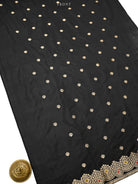 Black Booti Katan Silk Handloom Banarasi Suit - Sacred Weaves