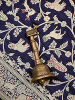 Blue Meenakari Booti Katan Silk Handloom Banarasi Suit - Sacred Weaves