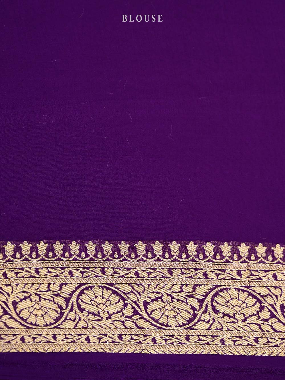 Purple Jaal Khaddi Georgette Handloom Banarasi Saree