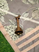 Grey Booti Silk Handloom Banarasi Suit - Sacred Weaves