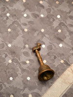 Grey Booti Silk Handloom Banarasi Suit - Sacred Weaves