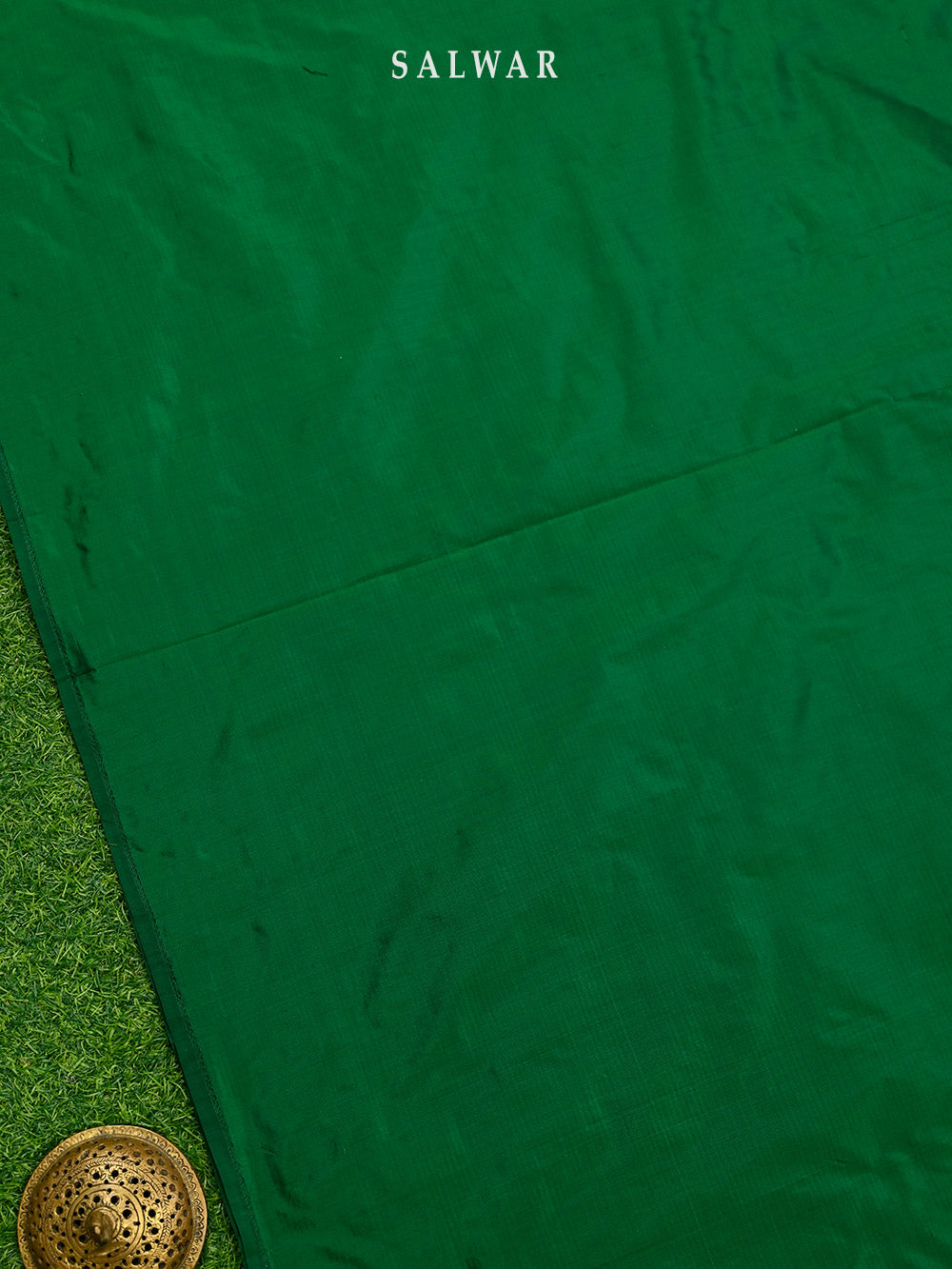 Bottle Green Meenakari Booti Katan Silk Handloom Banarasi Suit