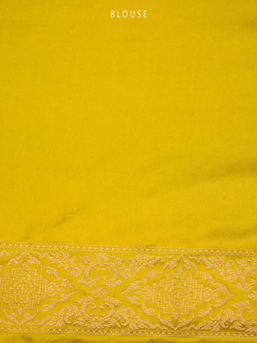 Yellow Green Satin Brocade Handloom Banarasi Saree - Sacred Weaves