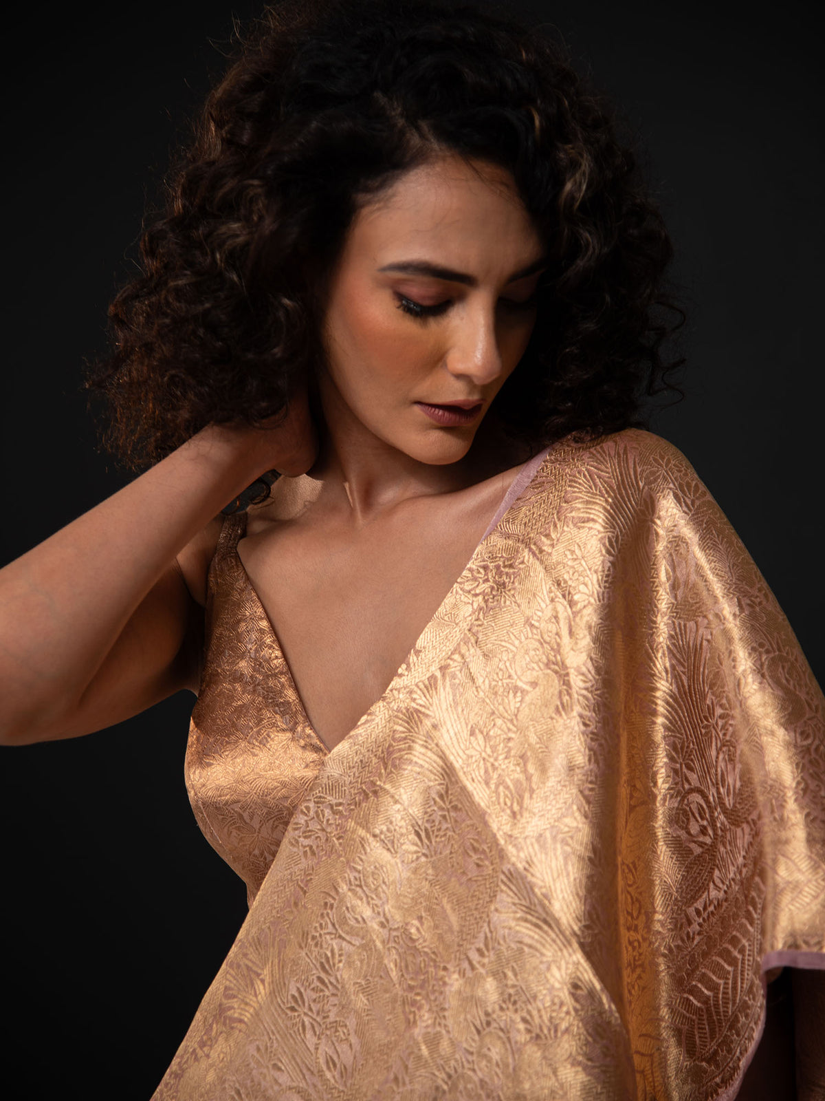 Pastel Purple Tissue Brocade Handloom Banarasi Saree - Sacred Weaves