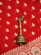 Red Meenakari Khaddi Georgette Handloom Banarasi Suit - Sacred Weaves