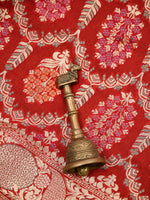 Red Meenakari Khaddi Georgette Handloom Banarasi Suit - Sacred Weaves