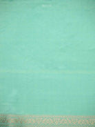 Sea Green Sona Roopa Boota Satin Silk Handloom Banarasi Saree - Sacred Weaves
