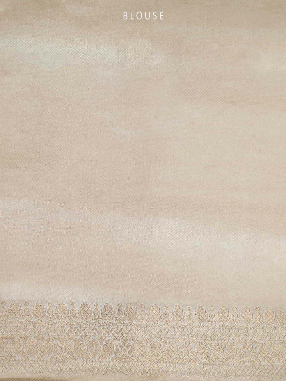 Cream Sona Roopa Boota Satin Silk Handloom Banarasi Saree - Sacred Weaves