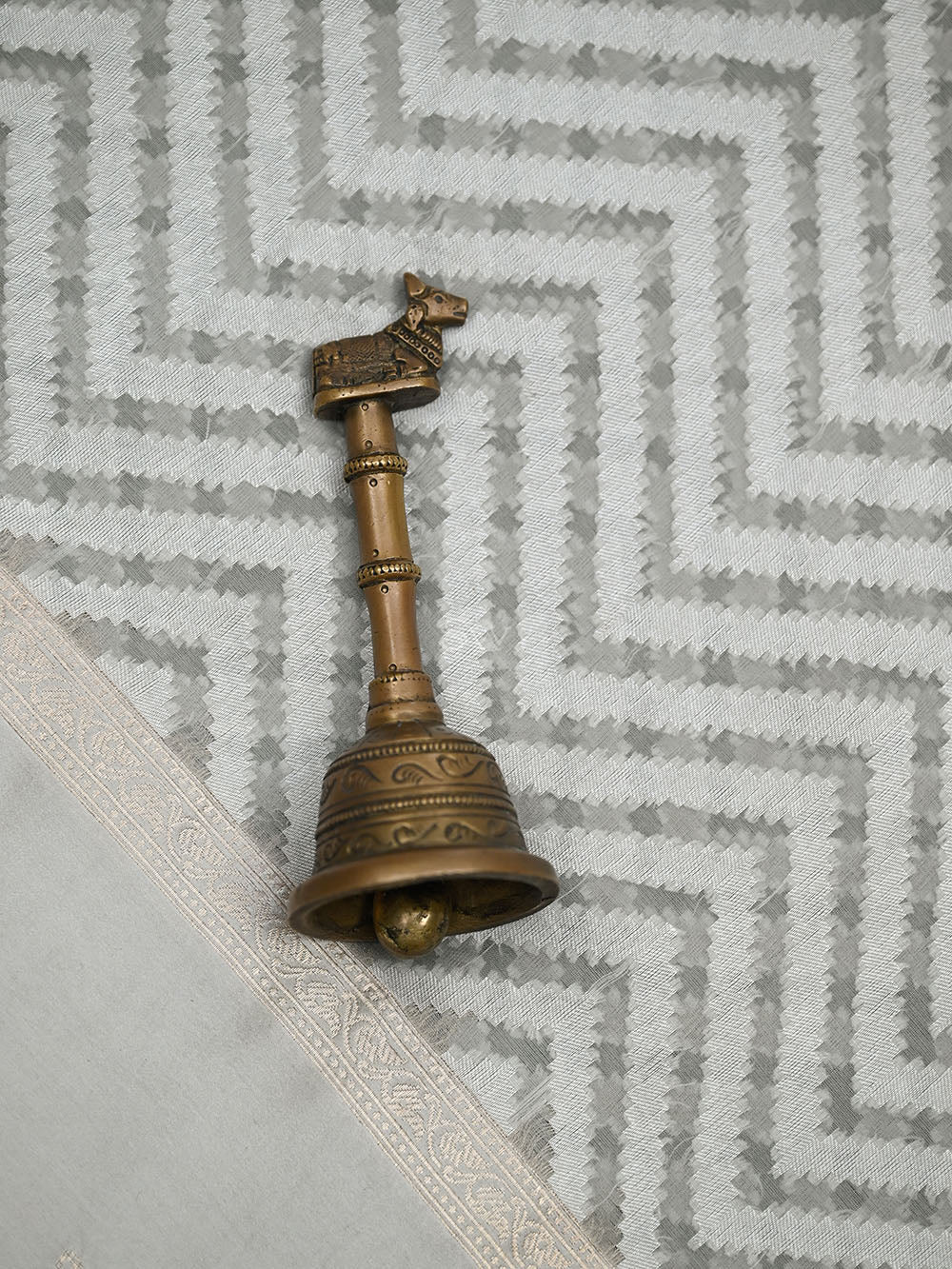 Pastel Grey Organza Handloom Banarasi Saree - Sacred Weaves