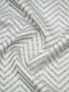Pastel Grey Organza Handloom Banarasi Saree - Sacred Weaves