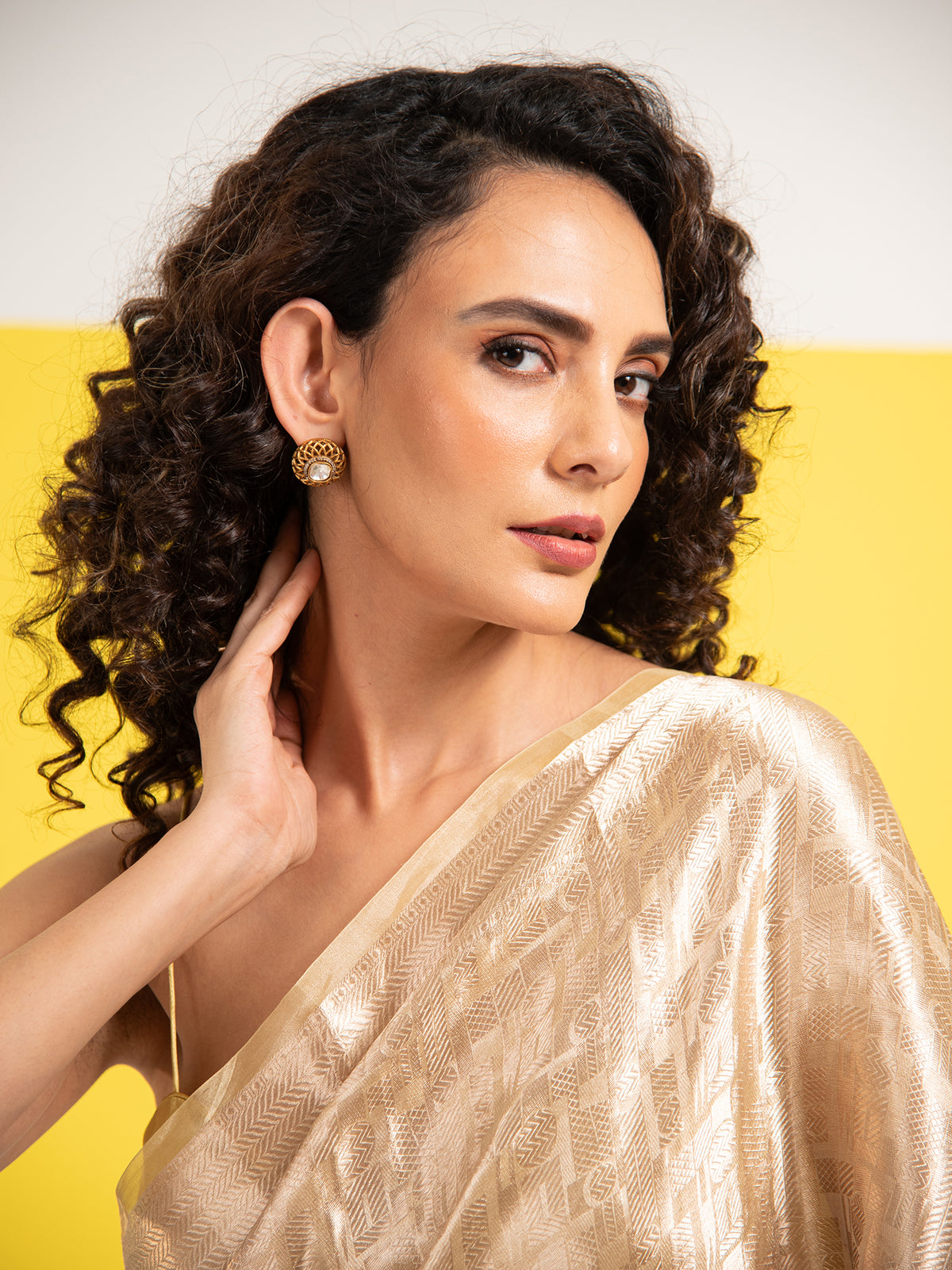 Pastel Yellow Tissue Brocade Handloom Banarasi Saree - Sacred Weaves