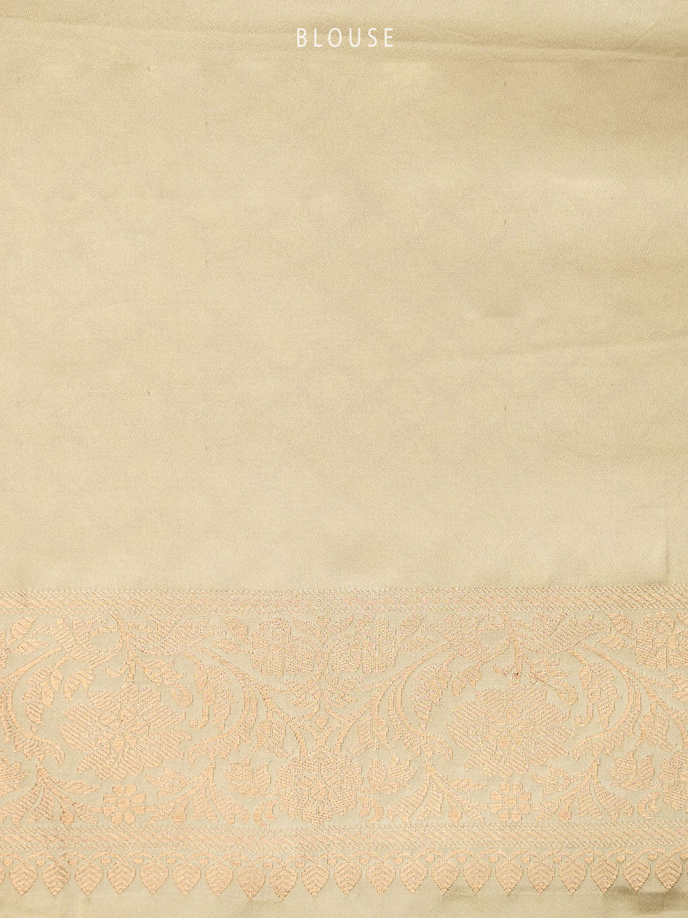 Cream Satin Brocade Handloom Banarasi Saree - Sacred Weaves
