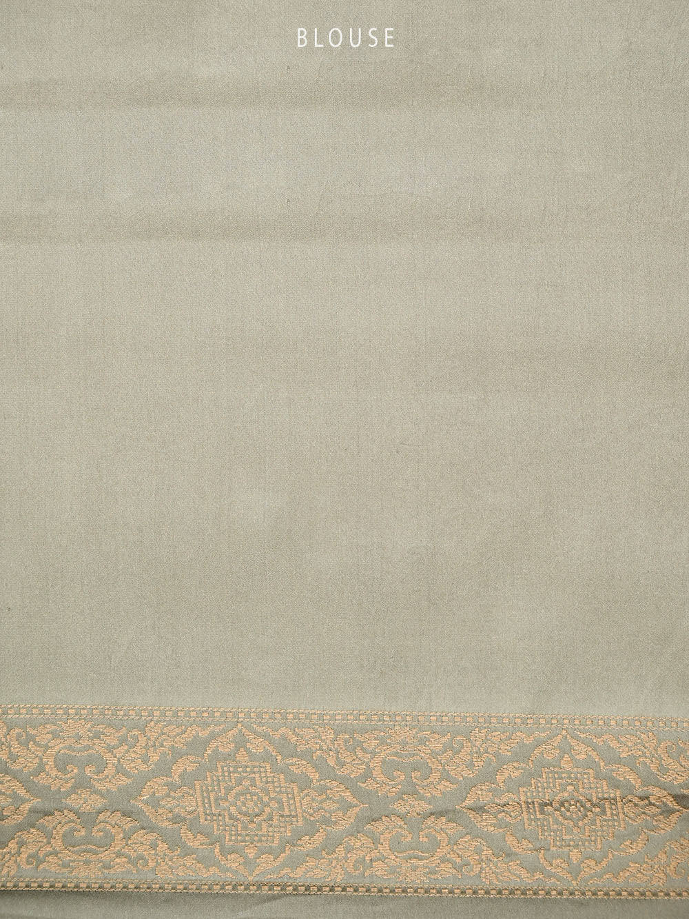 Grey Satin Brocade Handloom Banarasi Saree - Sacred Weaves